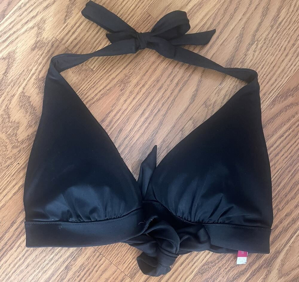 Victoria's Secret Black Swimsuit Top | Size Large  No flaws | EUC